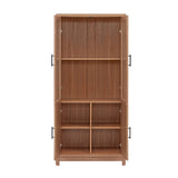 Jodie Bookcase in Maple (set of 2) by Manhattan Comfort at Eve Furniture