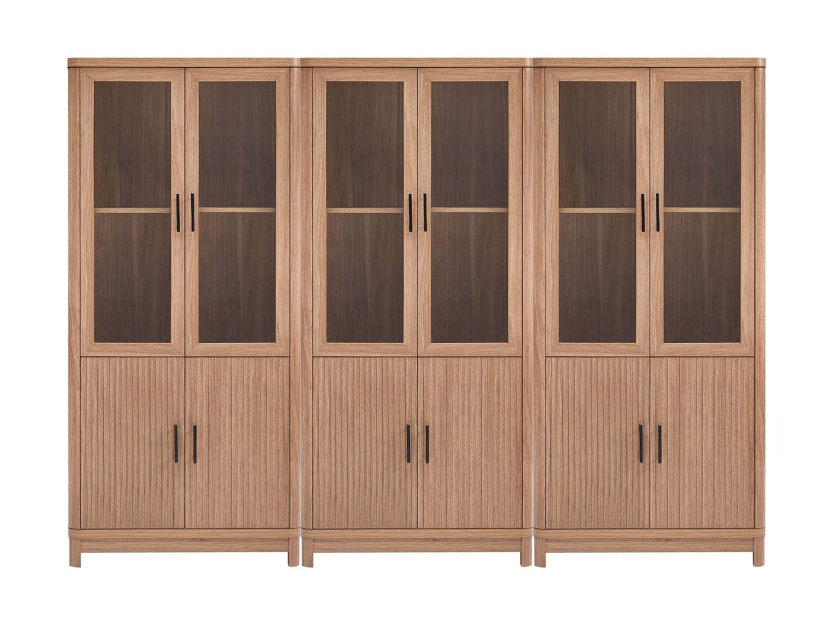 Jodie Bookcase in Maple (set of 3) by Manhattan Comfort at Eve Furniture
