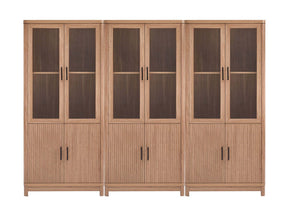 Jodie Bookcase in Maple (set of 3) by Manhattan Comfort at Eve Furniture