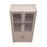 Jodie Bookcase in Whitewashed Oak by Manhattan Comfort at Eve Furniture