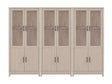 Jodie Bookcase in Whitewashed Oak (set of 3) by Manhattan Comfort at Eve Furniture