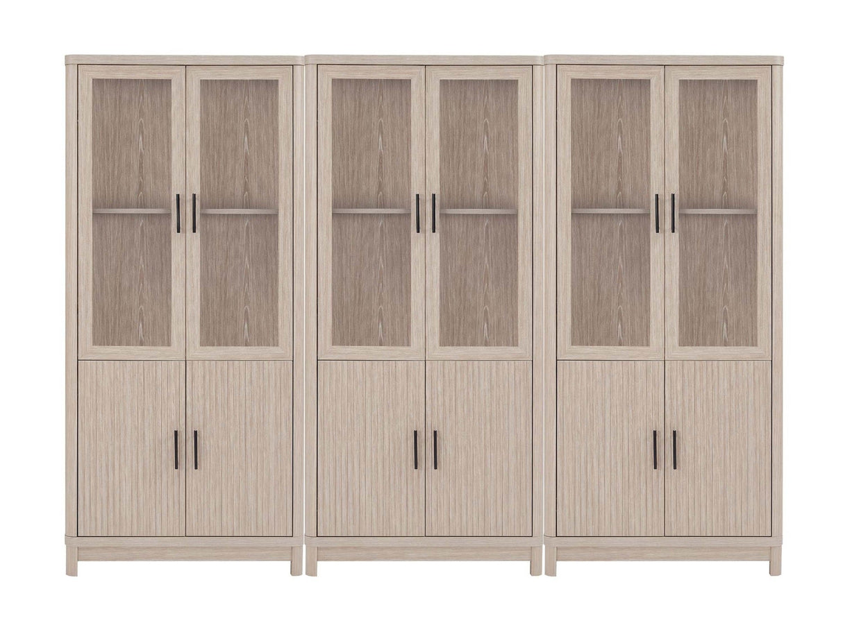 Jodie Bookcase in Whitewashed Oak (set of 3) by Manhattan Comfort at Eve Furniture