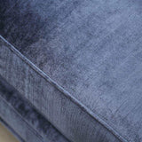 Jodie Satin Blue & Silver Stationary Sofa & Loveseat by Furniture of America at Eve Furniture