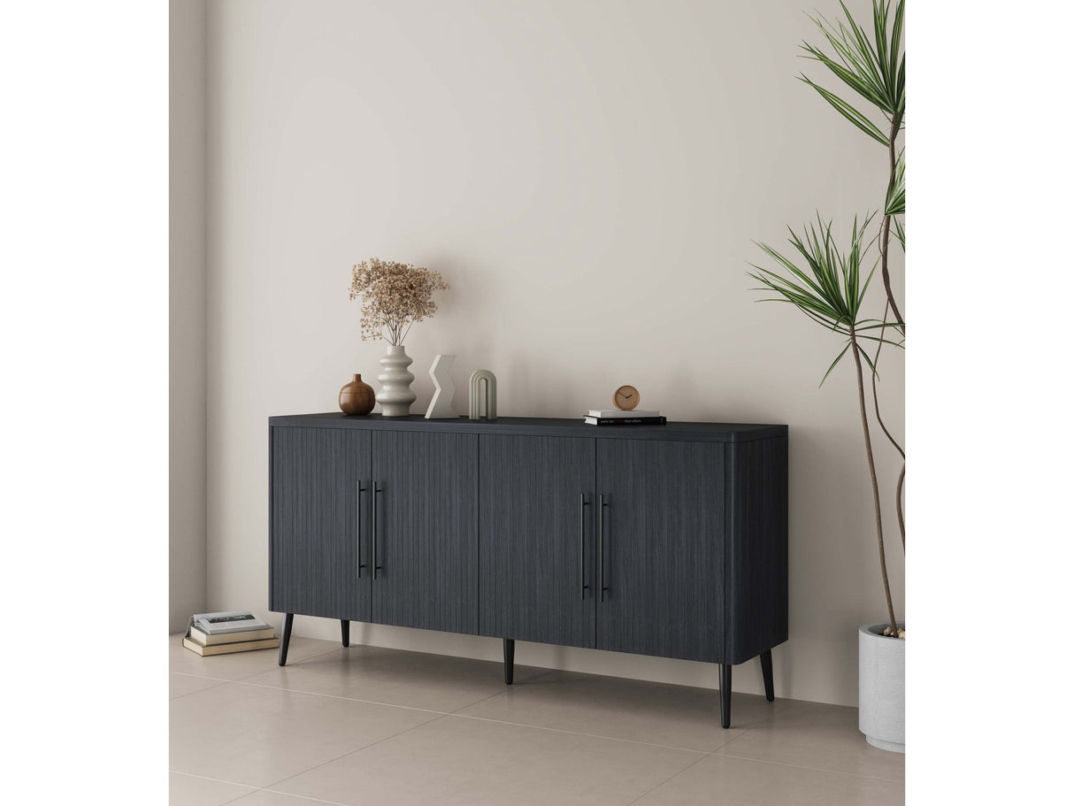 Jodie Sideboard in Charcoal Grey by Manhattan Comfort at Eve Furniture