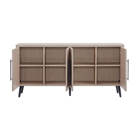 Jodie Sideboard in Whitewashed Oak by Manhattan Comfort at Eve Furniture