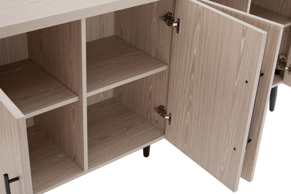 Jodie Sideboard in Whitewashed Oak by Manhattan Comfort at Eve Furniture