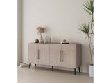Jodie Sideboard in Whitewashed Oak by Manhattan Comfort at Eve Furniture