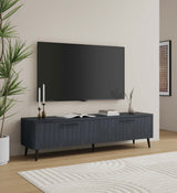 Jodie TV Stand in Charcoal Grey by Manhattan Comfort at Eve Furniture