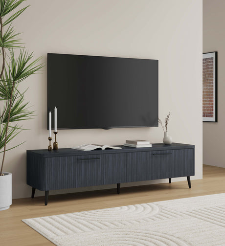 Jodie TV Stand in Charcoal Grey by Manhattan Comfort at Eve Furniture