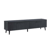 Jodie TV Stand in Charcoal Grey by Manhattan Comfort at Eve Furniture