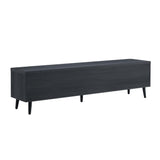 Jodie TV Stand in Charcoal Grey by Manhattan Comfort at Eve Furniture
