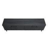 Jodie TV Stand in Charcoal Grey by Manhattan Comfort at Eve Furniture