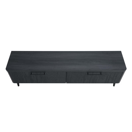Jodie TV Stand in Charcoal Grey by Manhattan Comfort at Eve Furniture