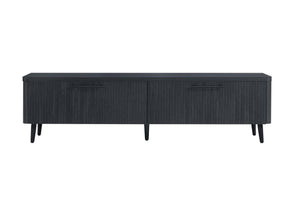 Jodie TV Stand in Charcoal Grey by Manhattan Comfort at Eve Furniture