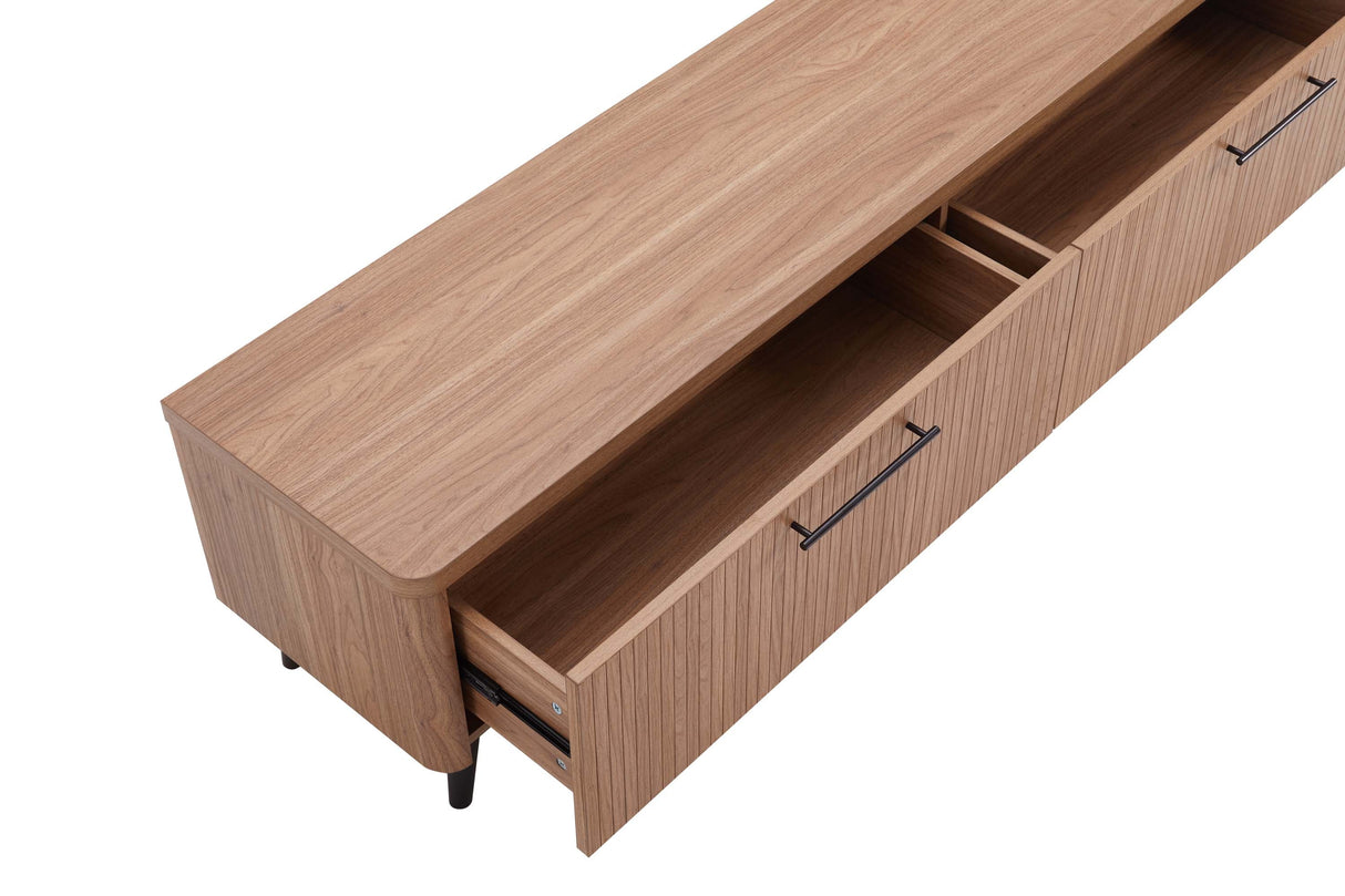 Jodie TV Stand in Maple by Manhattan Comfort at Eve Furniture