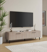 Jodie TV Stand in Whitewashed Oak by Manhattan Comfort at Eve Furniture