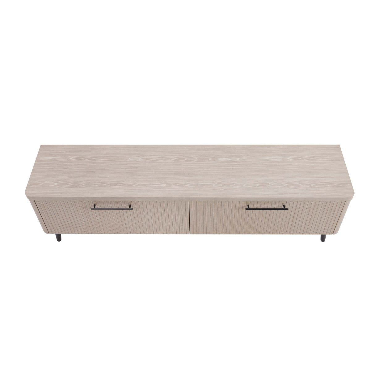 Jodie TV Stand in Whitewashed Oak by Manhattan Comfort at Eve Furniture