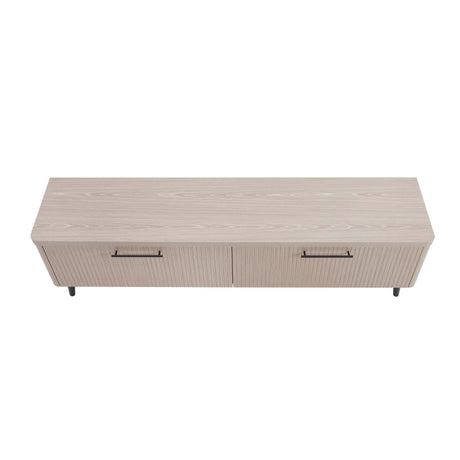 Jodie TV Stand in Whitewashed Oak by Manhattan Comfort at Eve Furniture