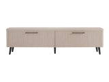 Jodie TV Stand in Whitewashed Oak by Manhattan Comfort at Eve Furniture