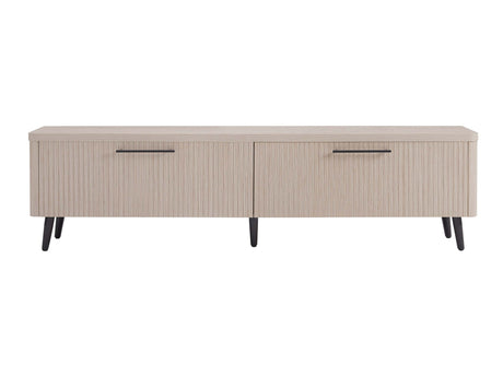 Jodie TV Stand in Whitewashed Oak by Manhattan Comfort at Eve Furniture