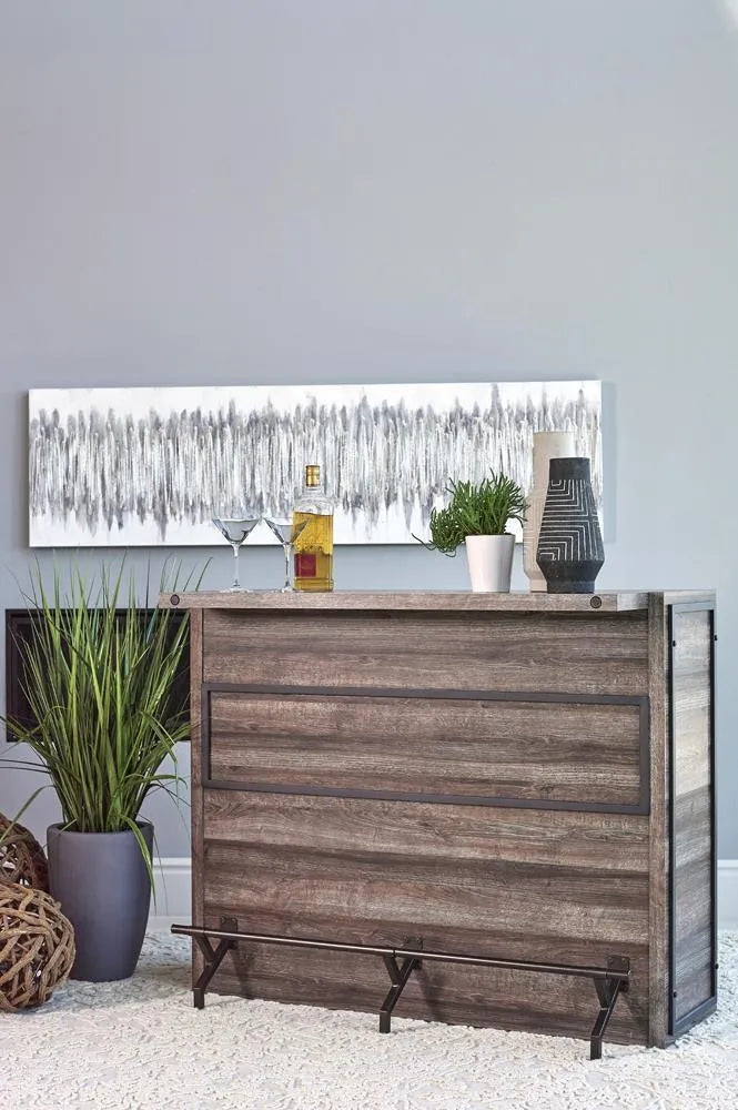 Joe Aged Oak 5-Shelf Bar Unit by Coaster at Eve Furniture