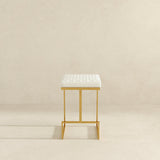 Joel Beige Boucle Counter Stool by Ashcroft Furniture at Eve Furniture