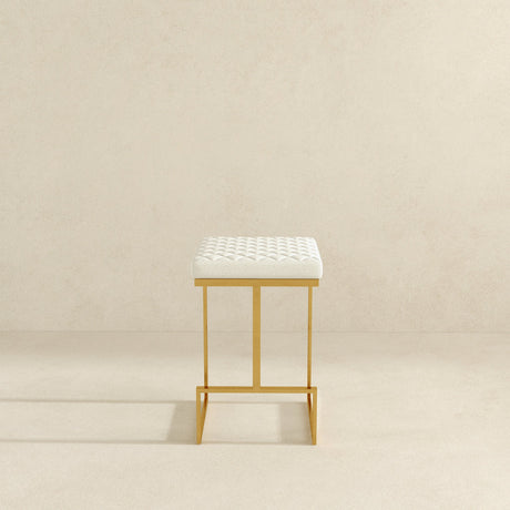 Joel Beige Boucle Counter Stool by Ashcroft Furniture at Eve Furniture