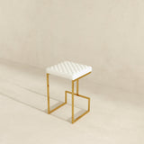 Joel Beige Boucle Counter Stool by Ashcroft Furniture at Eve Furniture