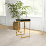 Joel Black Velvet Bar Stool by Ashcroft Furniture at Eve Furniture