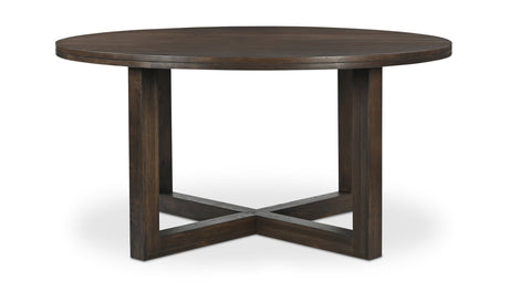 Joel Dining Table Dark Brown by Moe's Home at Eve Furniture
