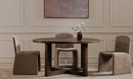 Joel Dining Table Dark Brown by Moe's Home at Eve Furniture
