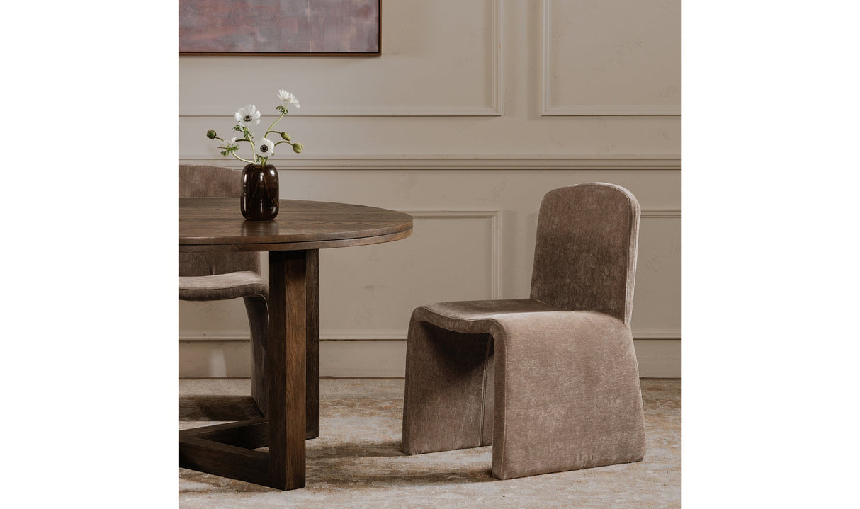 Joel Dining Table Dark Brown by Moe's Home at Eve Furniture