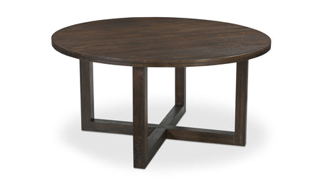 Joel Dining Table Dark Brown by Moe's Home at Eve Furniture