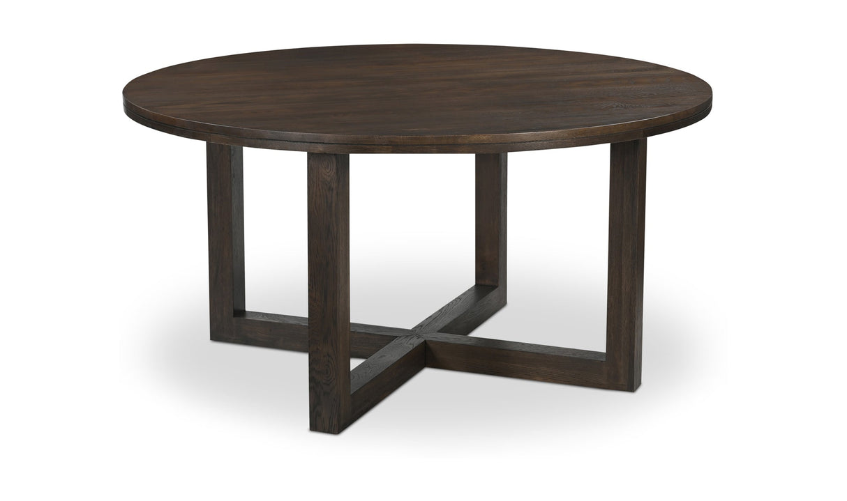 Joel Dining Table Dark Brown by Moe's Home at Eve Furniture