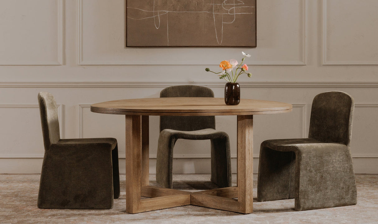 Joel Dining Table Natural by Moe's Home at Eve Furniture