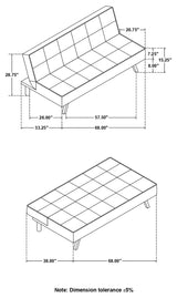 Joel Upholstered Tufted Sofa Bed by Coaster at Eve Furniture