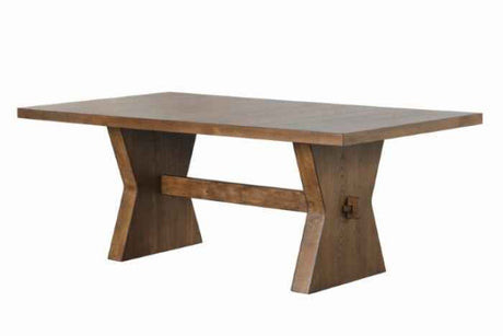 Johannes Rustic Oak 7-Piece Dining Room Set by Furniture of America at Eve Furniture