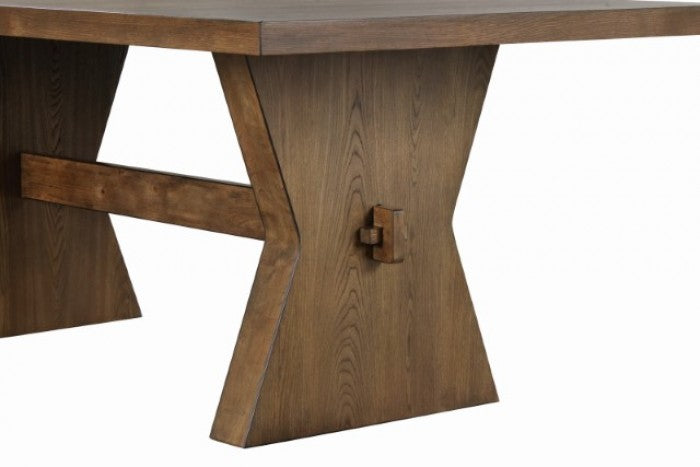 Johannes Rustic Oak 7-Piece Dining Room Set