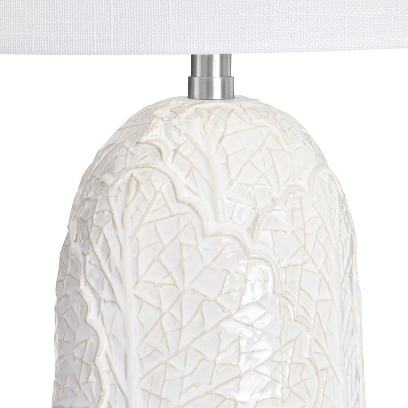 Johanson White/Silver Table Lamp by Crestview at Eve Furniture