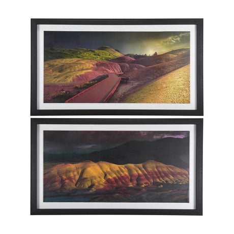John Day I by Chad Mackay a Hand Embellished Textured Framed Photo Art Print by Mercana at Eve Furniture