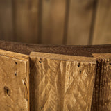 John Paul (Set of 2) Brown Wood W/ Glass Accent Tables by Mercana at Eve Furniture