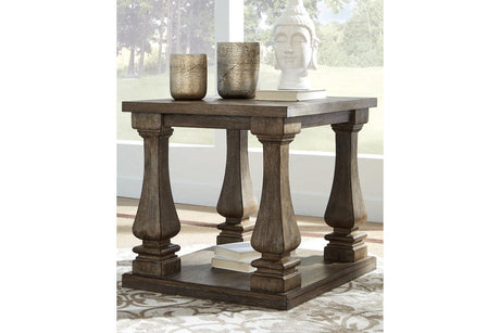 Johnelle Gray End Table by Ashley at Eve Furniture