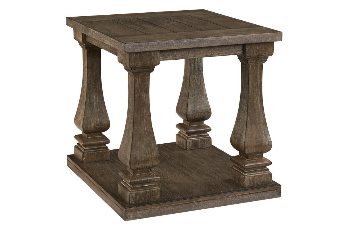 Johnelle Gray End Table by Ashley at Eve Furniture