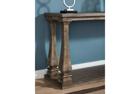 Johnelle Gray Sofa Table by Ashley at Eve Furniture