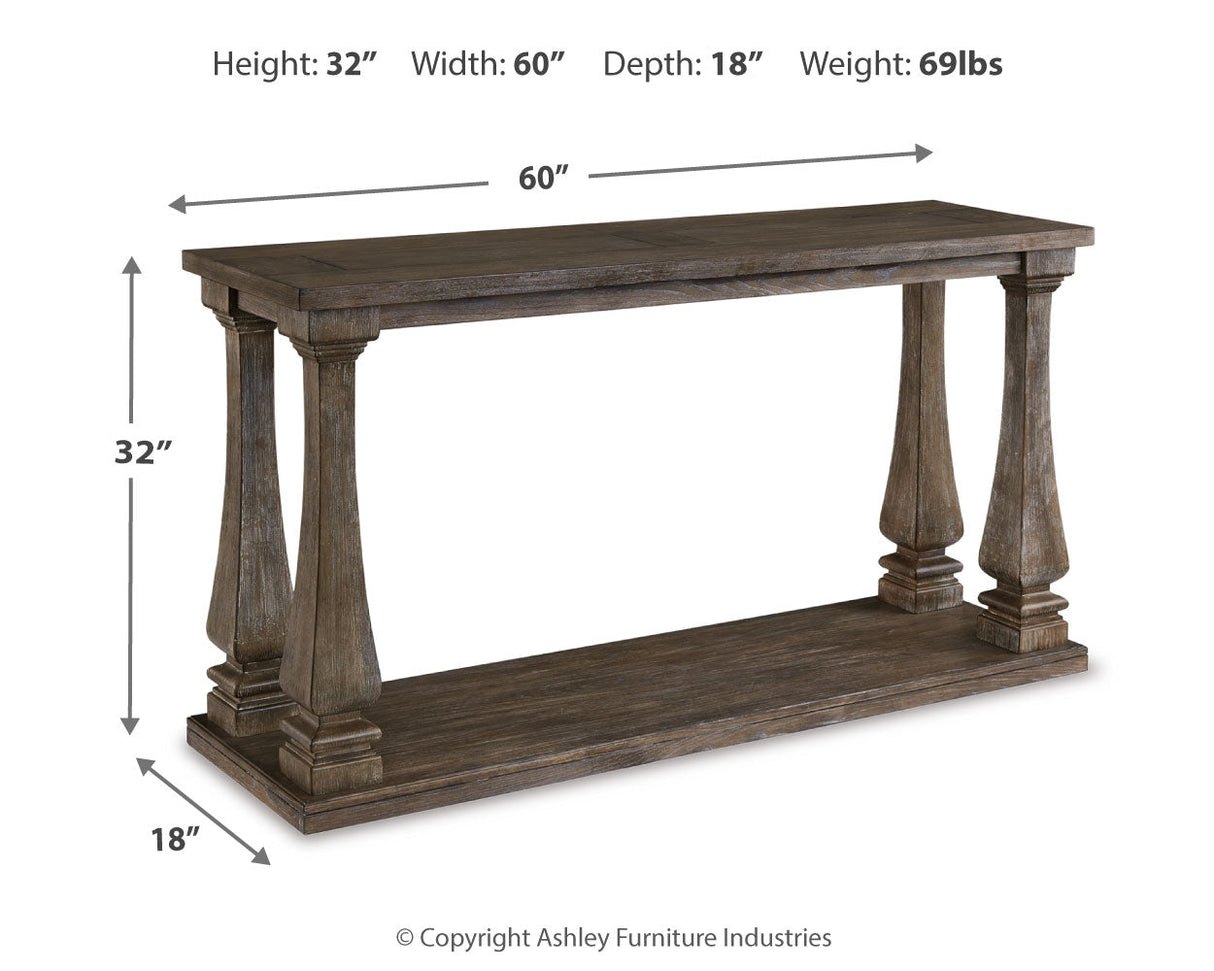 Johnelle Gray Sofa Table by Ashley at Eve Furniture