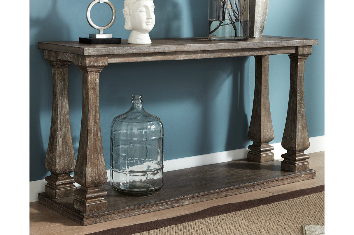 Johnelle Gray Sofa Table by Ashley at Eve Furniture