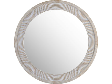 Johnson Natural/White Wall Mirror by Crestview at Eve Furniture
