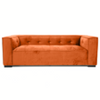 Johnston Burnt Orange Velvet Sofa by Ashcroft Furniture at Eve Furniture