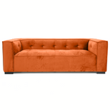 Johnston Burnt Orange Velvet Sofa by Ashcroft Furniture at Eve Furniture