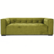 Johnston Olive Green Velvet Sofa by Ashcroft Furniture at Eve Furniture